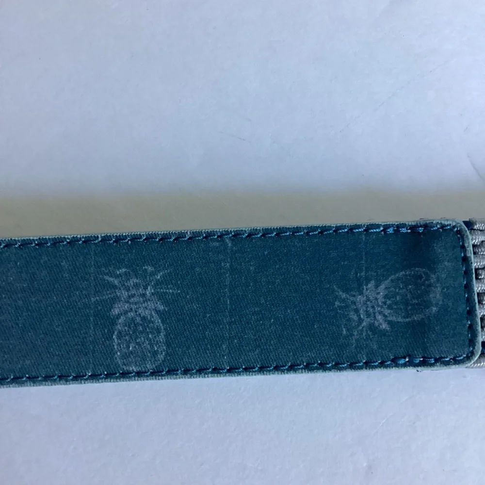 Travis Mathew Cuater Golf Belt Speck Stretch Pineapple Blue Size M/L